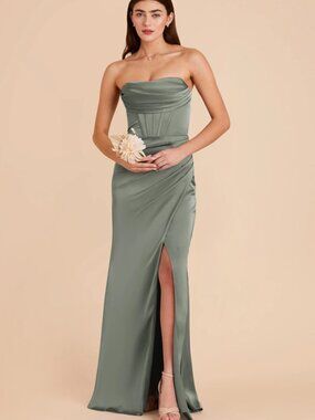 NWT Carrie Matte Sea Glass Medium (M) Birdy Grey Bridesmaid Wedding Guest Dress